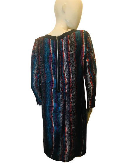 Robe à motifs serpent 100% soie Taille 38