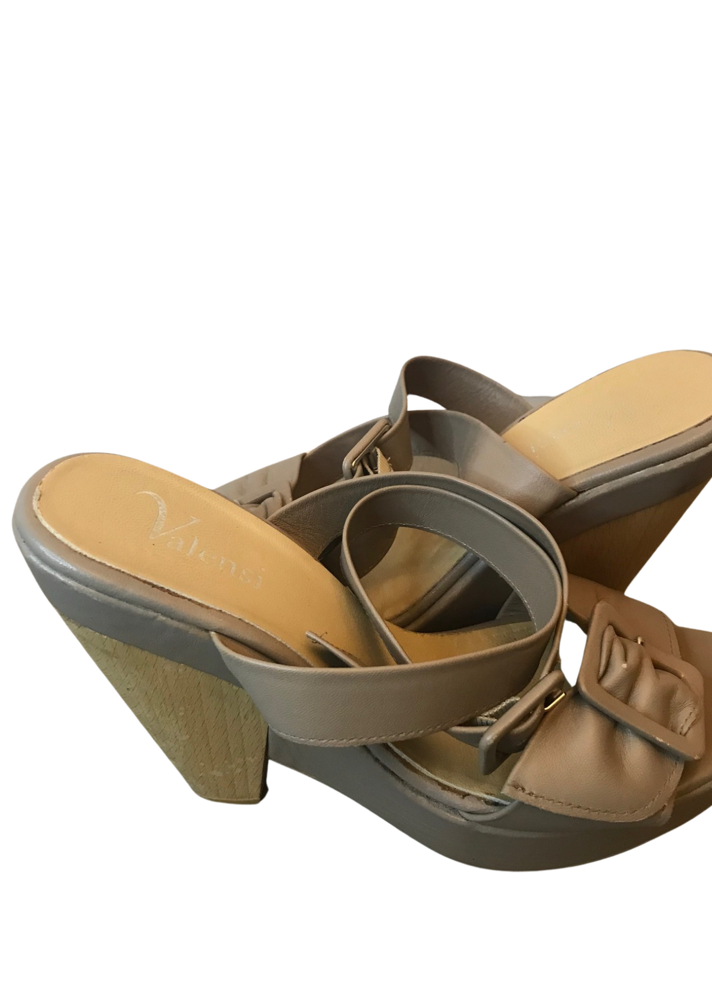 Sandales compensées en cuir vegan Pointure 38