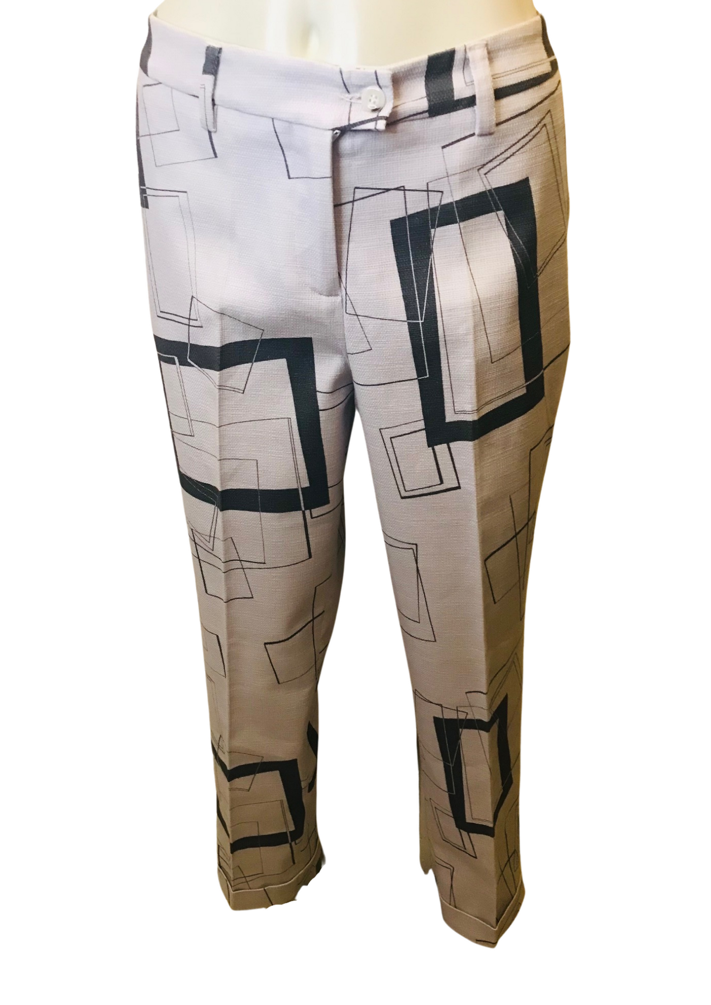 Pantalon à motifs géométriques Taille 42 (Neuf)