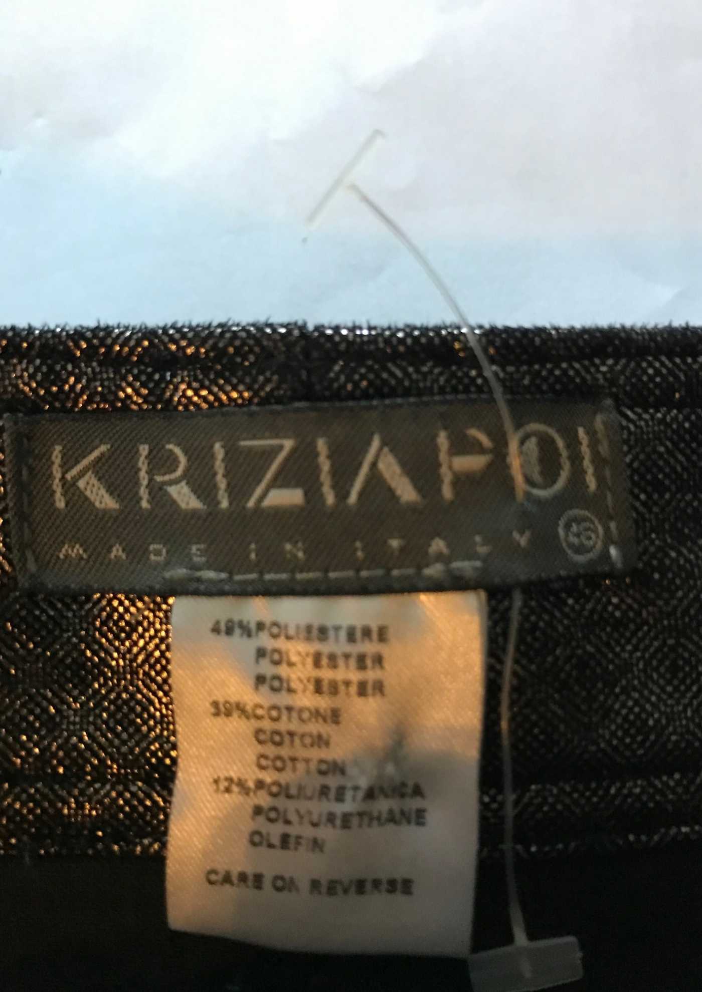 Pantalon droit argenté Taille 42