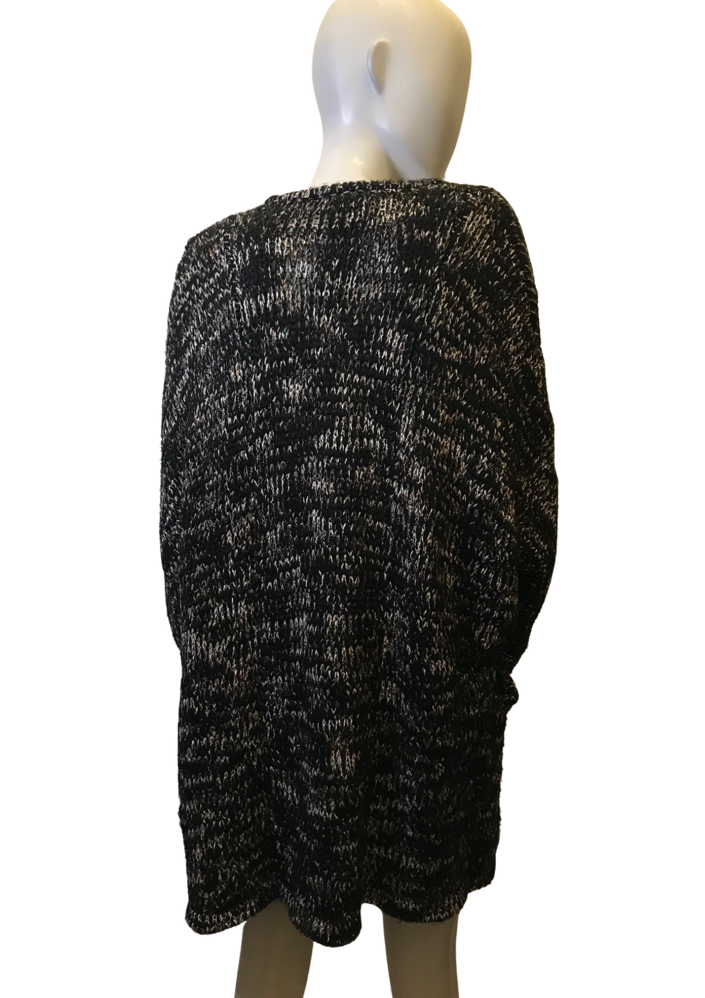 Gilet grosses mailles noir et doré Taille 36