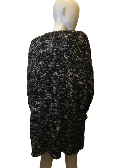 Gilet grosses mailles noir et doré Taille 36