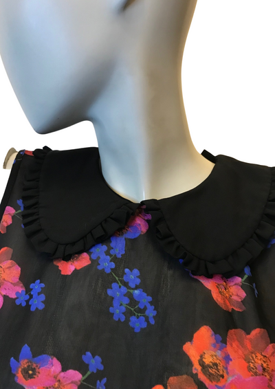 Blouse fleurie col claudine Taille 36