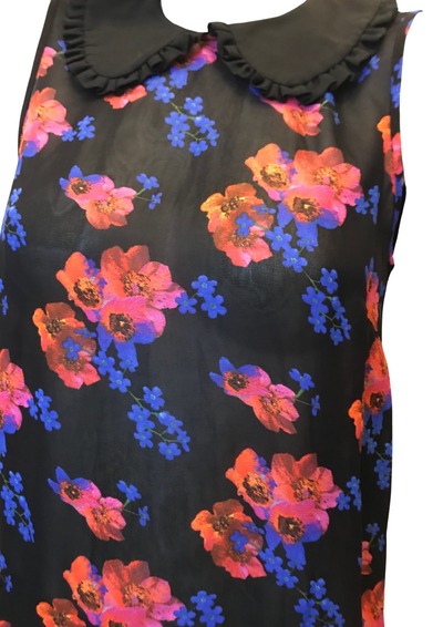 Blouse fleurie col claudine Taille 36