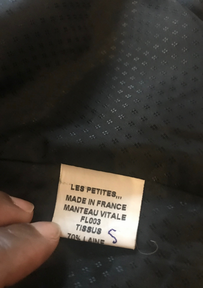 Manteau 2 en 1 laine et cachemire Taille 38