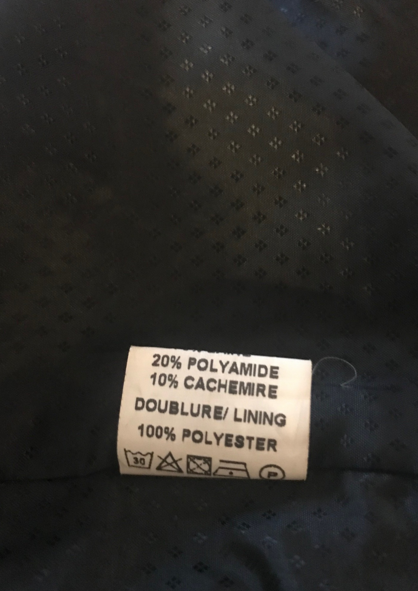 Manteau 2 en 1 laine et cachemire Taille 38