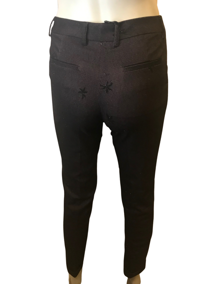 Pantalon slim motifs à paillettes Taille 32 (Neuf)