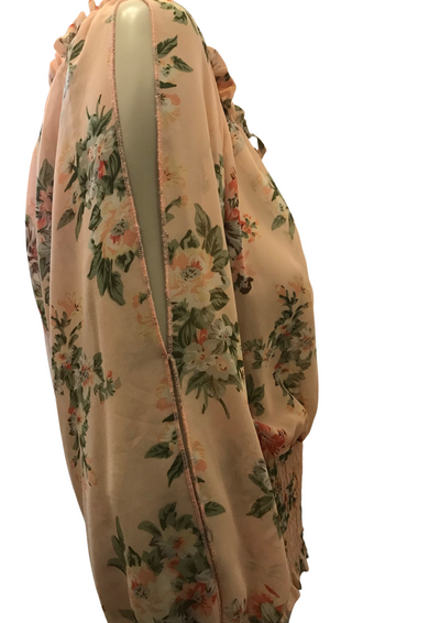 Blouse fleurie col carmen Taille 38