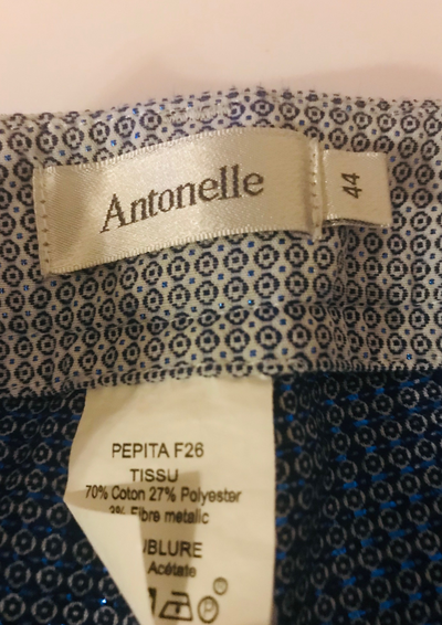 Pantalon droit à motifs Taille 42