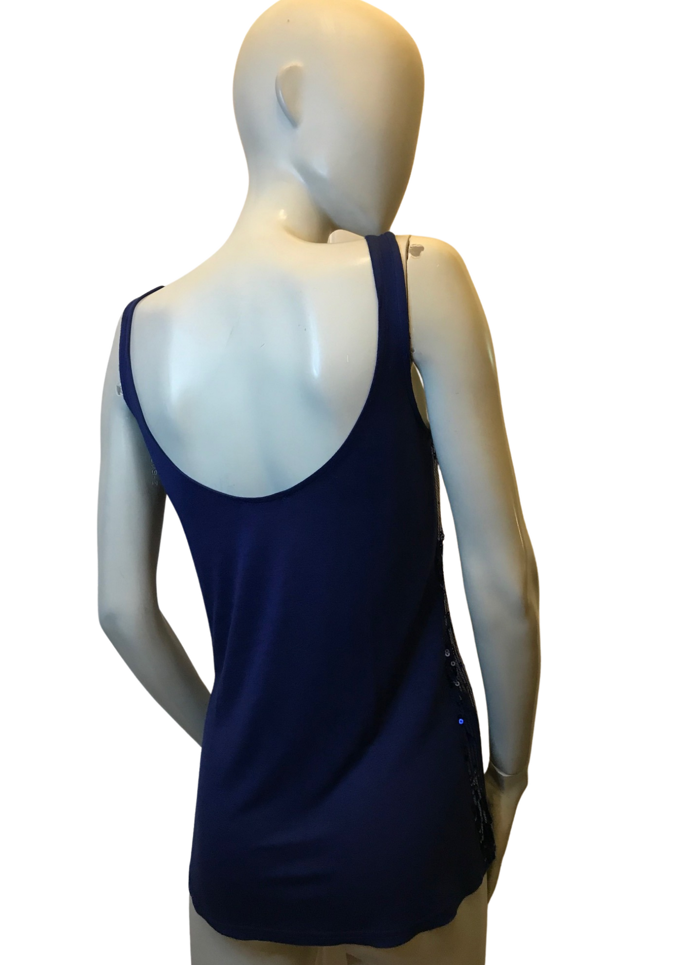 Débardeur à paillettes bleu Taille 36