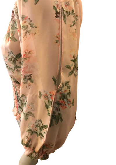Blouse fleurie col carmen Taille 38