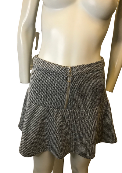Jupe chinée grise et noire Taille 36 (neuve)