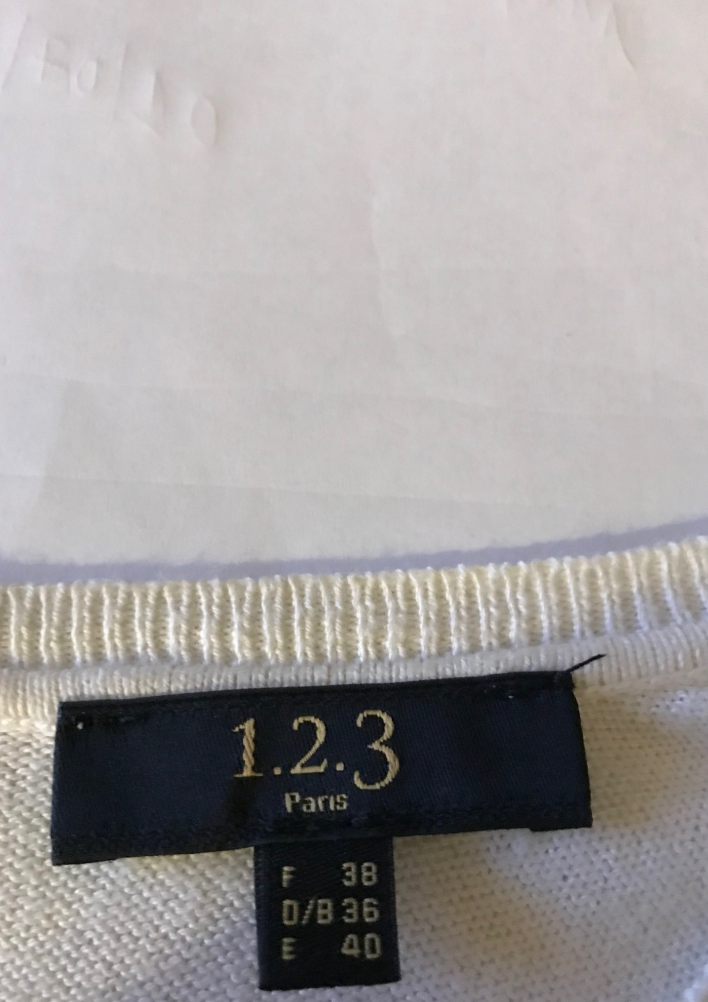 Pull à strass en laine mélangée Taille 38