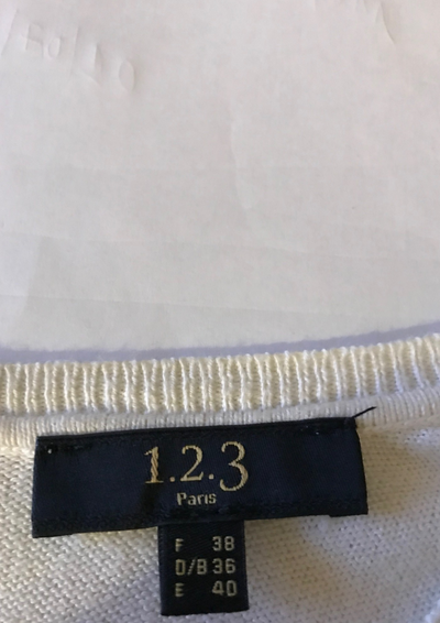 Pull à strass en laine mélangée Taille 38