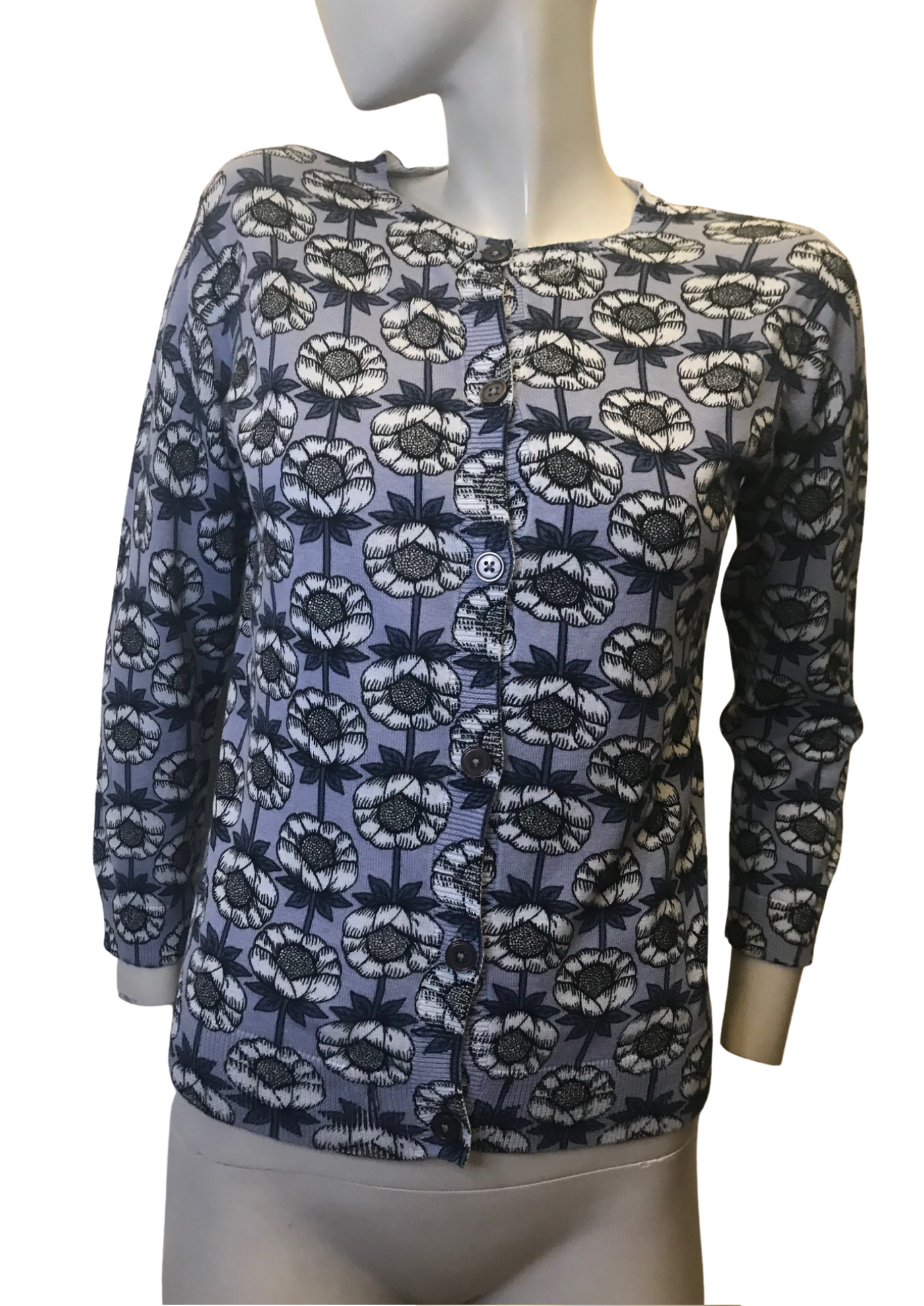 Gilet à fleurs - Papaye et Domino