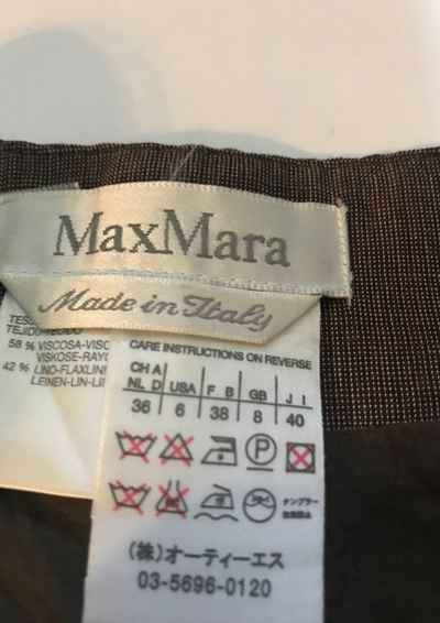 Jupe en lin mélangée Taille 38