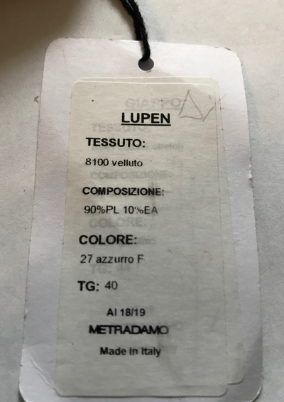 Pantalon à motifs en velours Taille 36 (neuf)