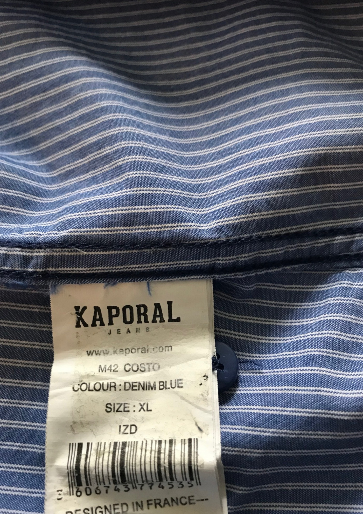 Chemise rayée Taille XL