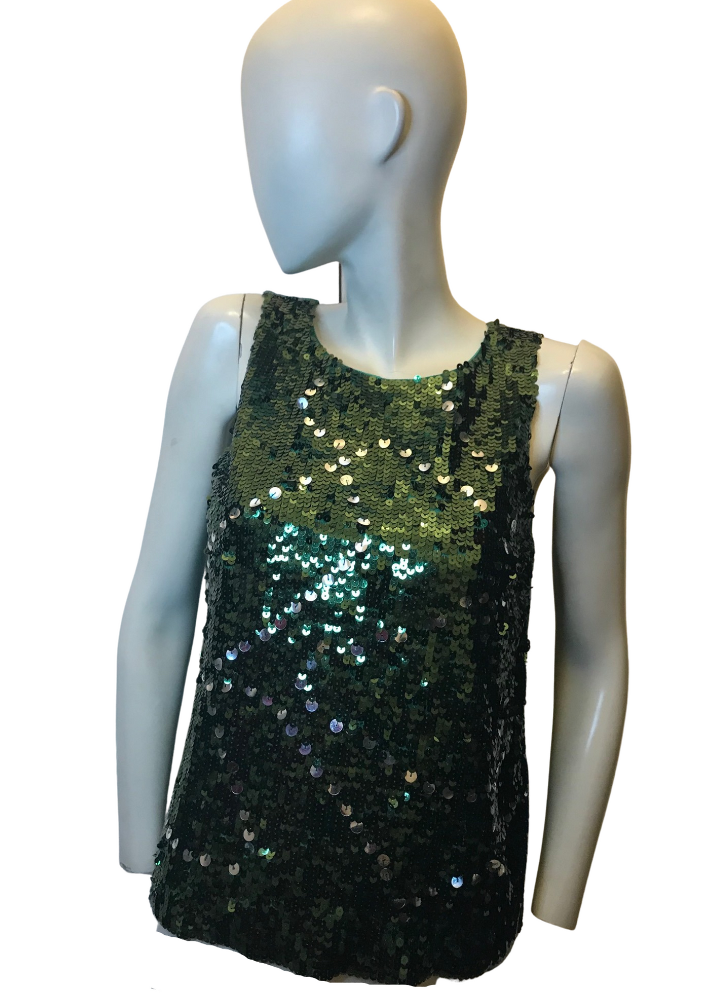 Top en soie et sequins Taille 36
