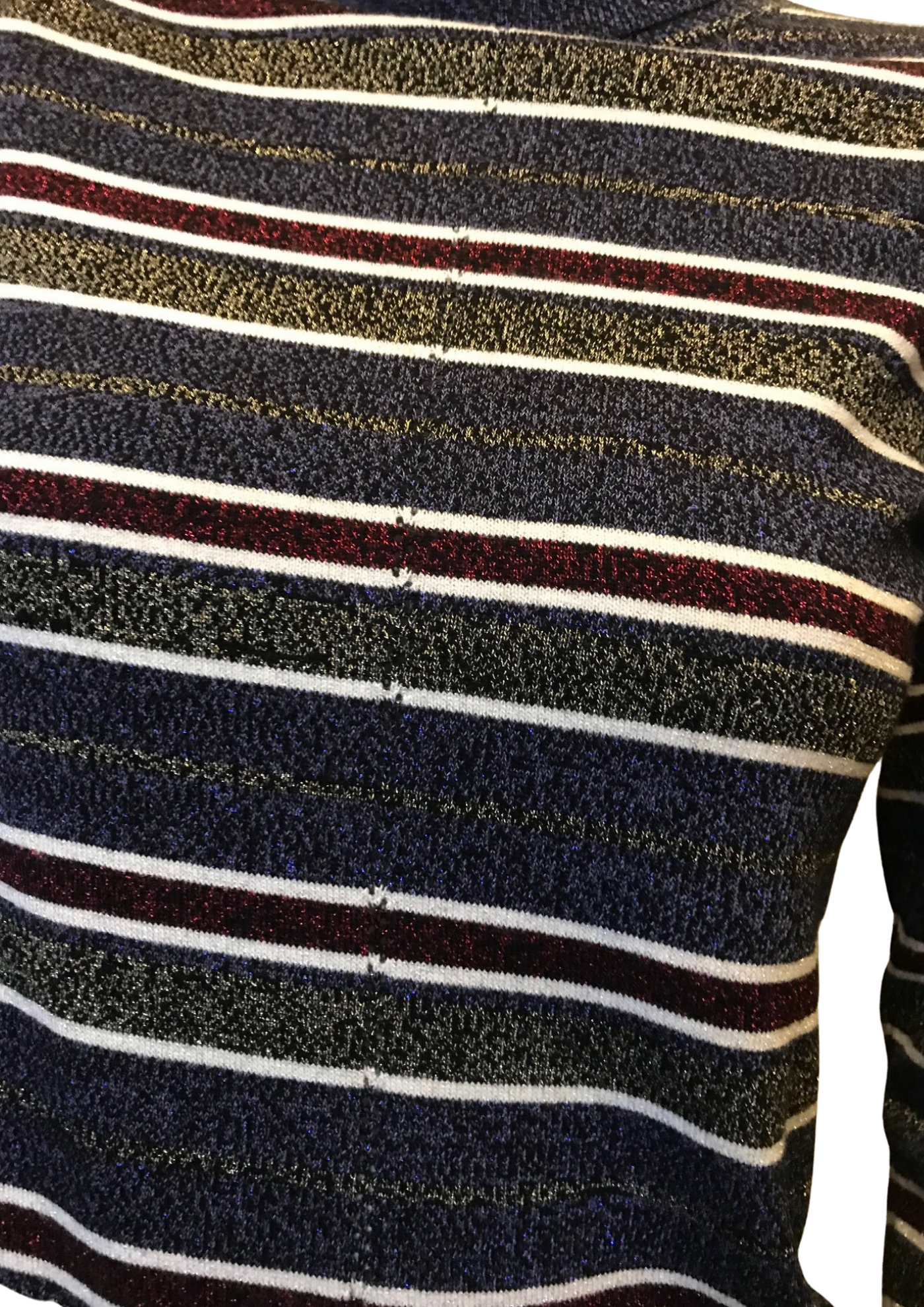 Pull rayé pailleté Taille 34