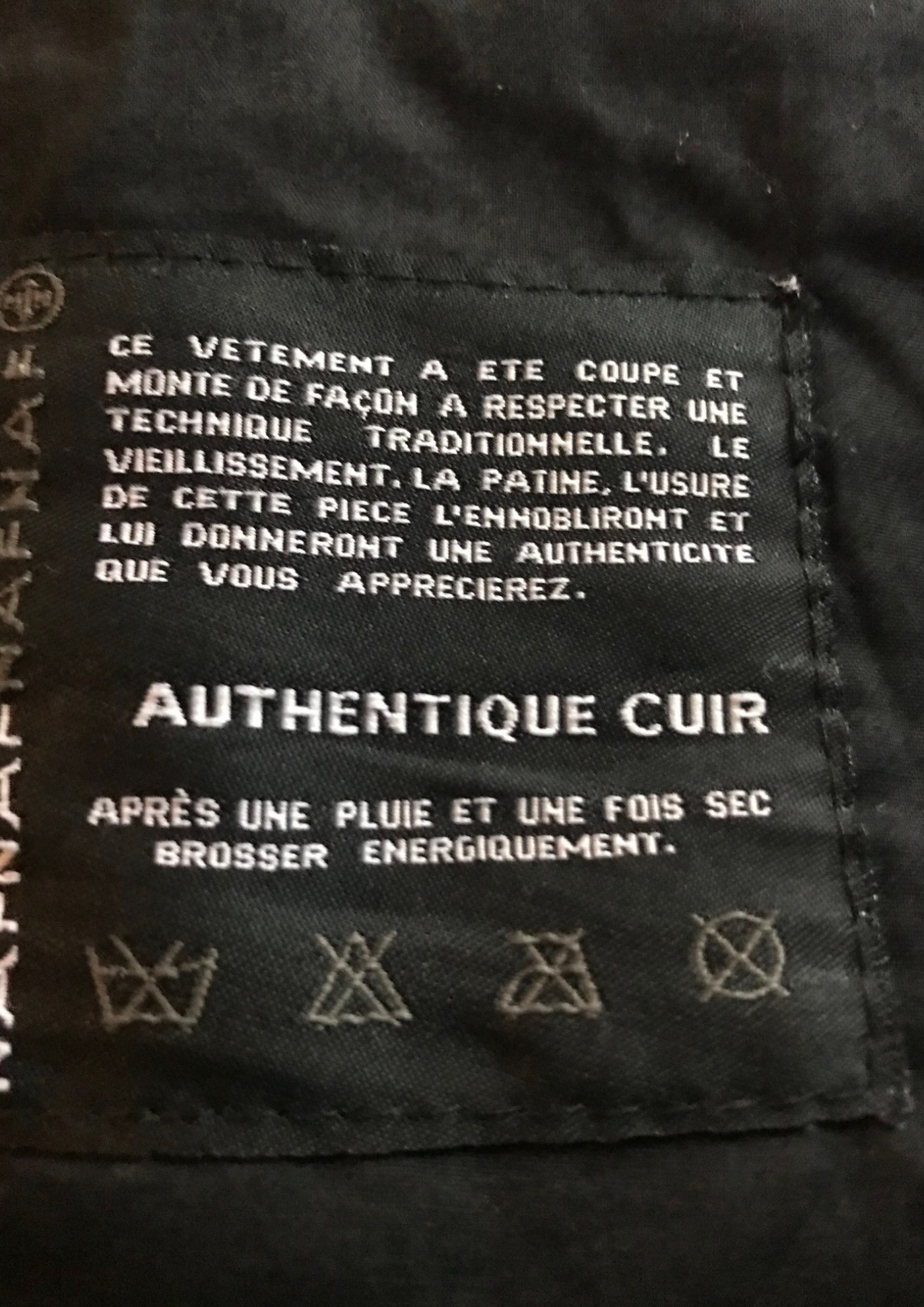 Blouson en cuir d'agneau Taille 38