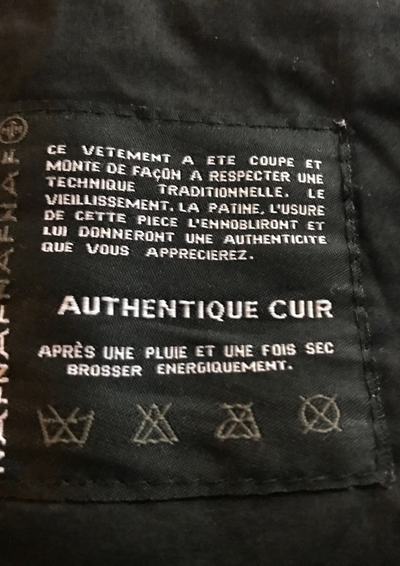 Blouson en cuir d'agneau Taille 38