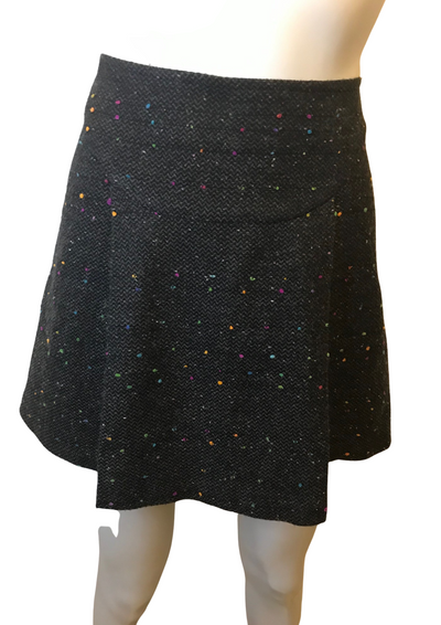 Jupe chinée en laine mélangée Taille 38