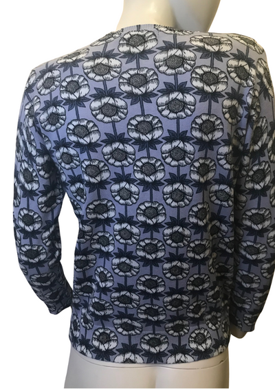 Gilet à fleurs - Papaye et Domino