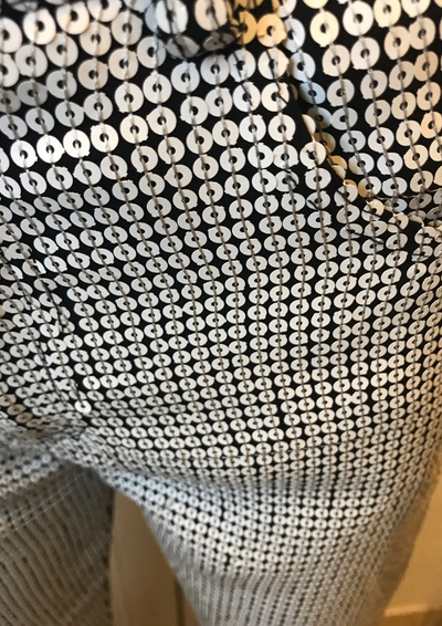 Pantalon slim à sequins Taille 36 (Neuf)