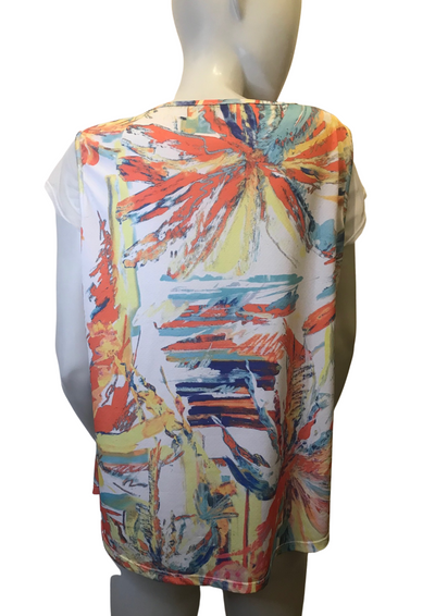 Blouse à motifs avec Zip Taille 44