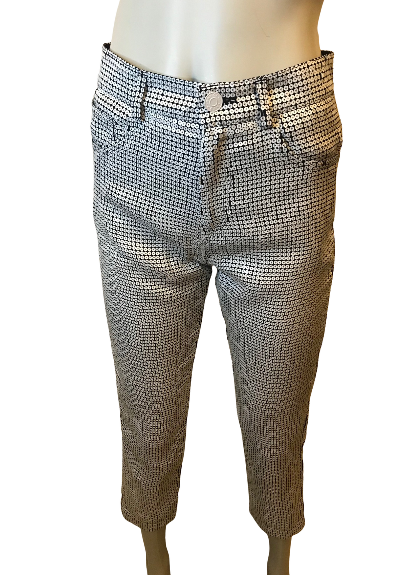 Pantalon slim à sequins Taille 36 (Neuf)