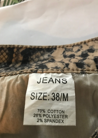 Jean slim imprimés serpent Taille 38