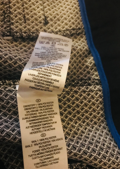 Pantalon à motifs bandes sur les côtés Taille 48