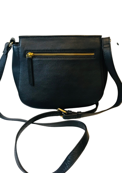 🖤 Sac en bandoulière cuir & daim bleu nuit 🖤