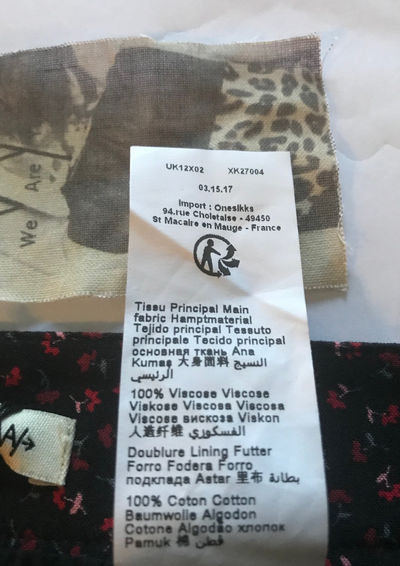 Jupe à motifs Taille 38 (neuve)