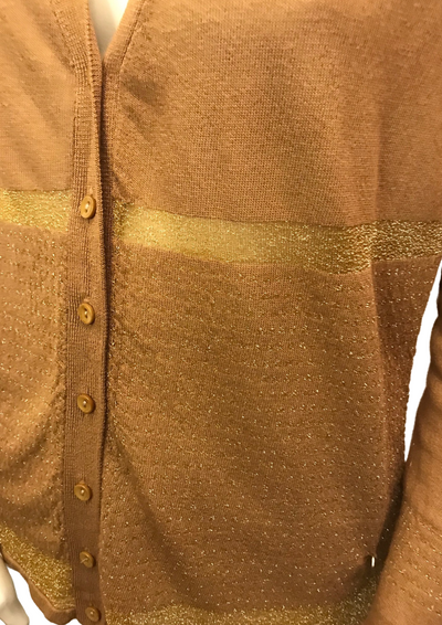 Gilet marron et doré Taille 40