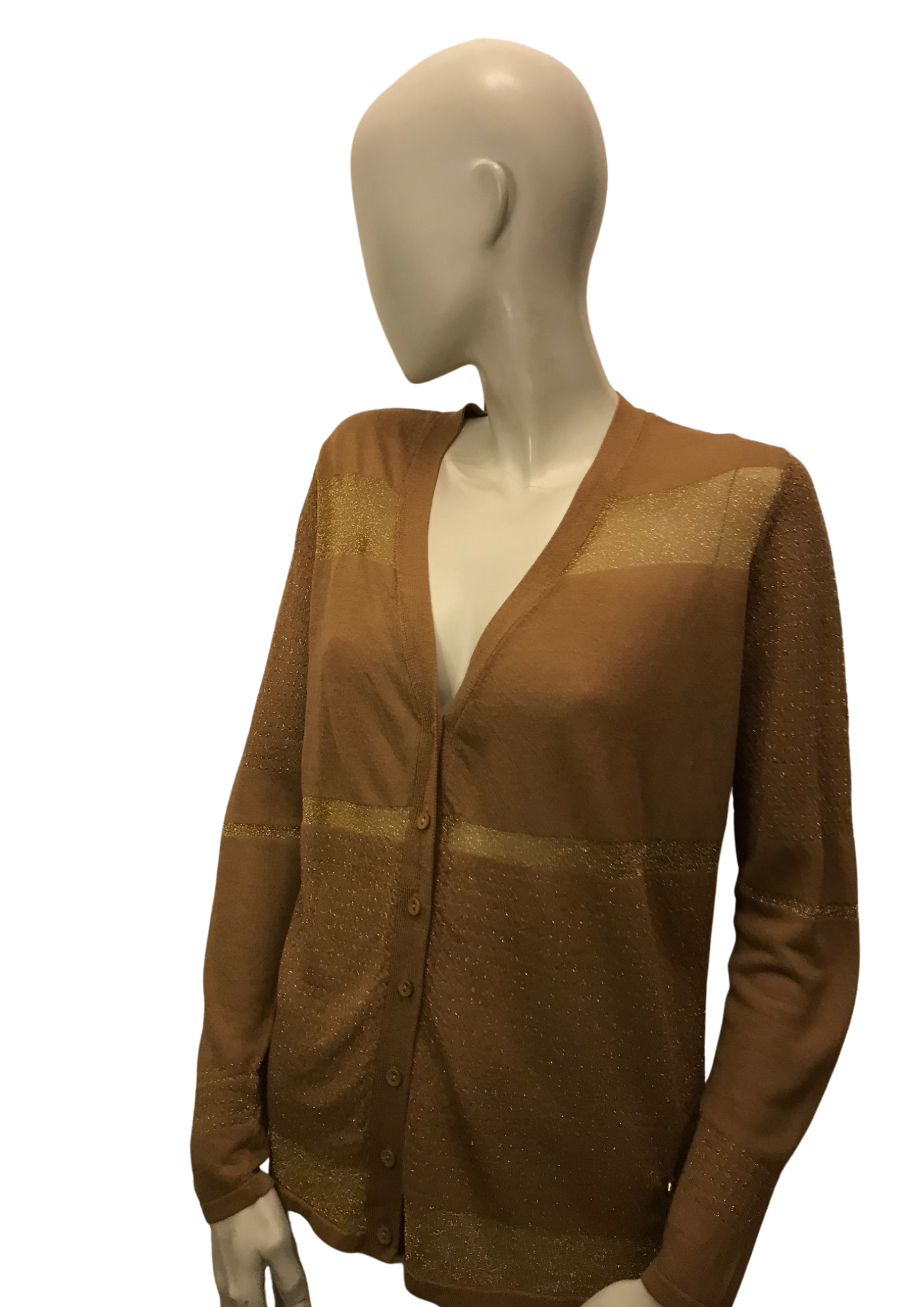 Gilet marron et doré Taille 40