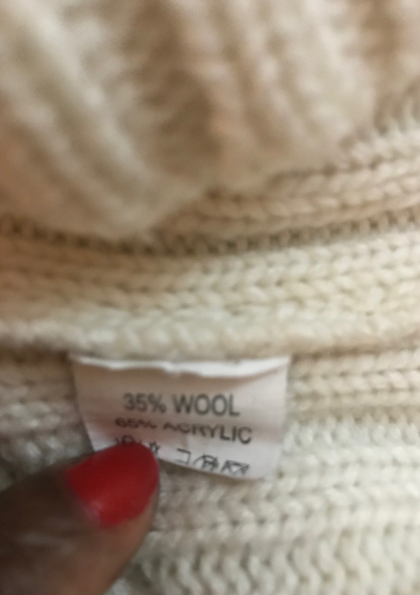 Robe pull en laine mélangée Taille 36