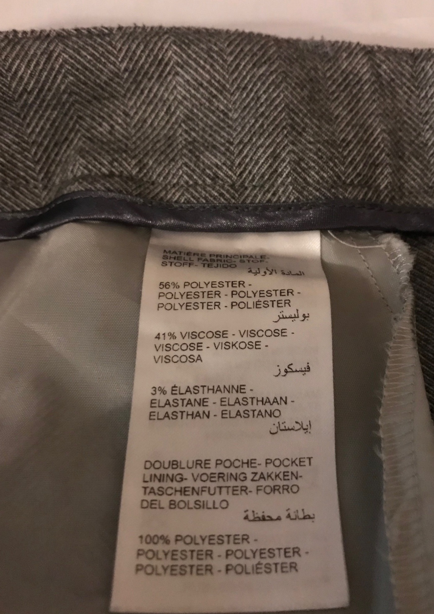 Pantalon à motifs chevrons Taille 38