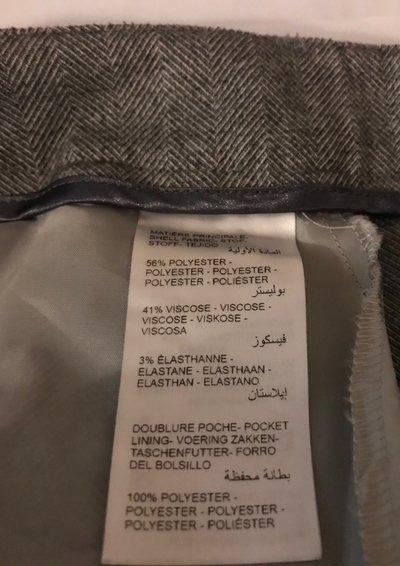 Pantalon à motifs chevrons Taille 38