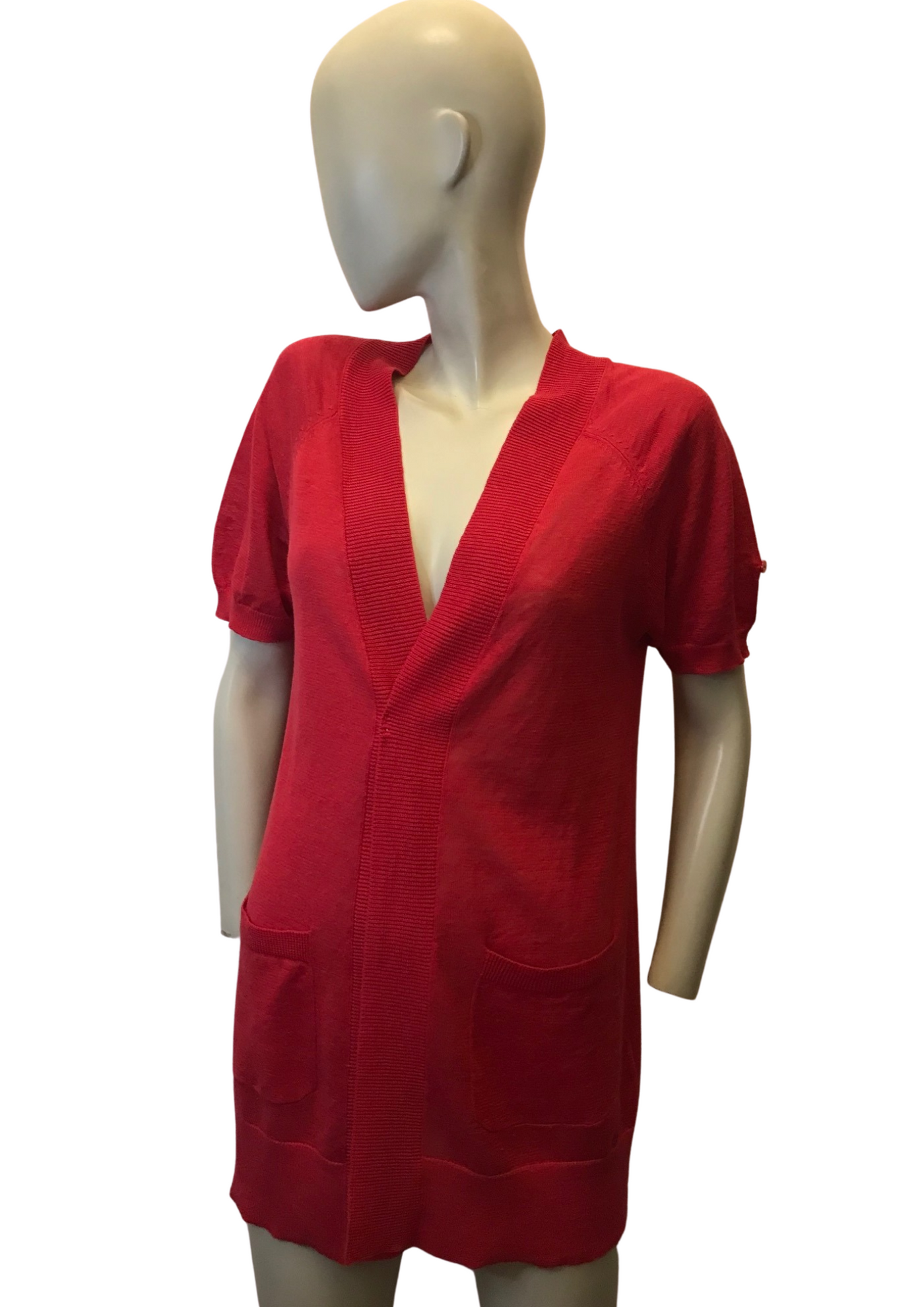 Gilet framboise 100% lin Taille 38