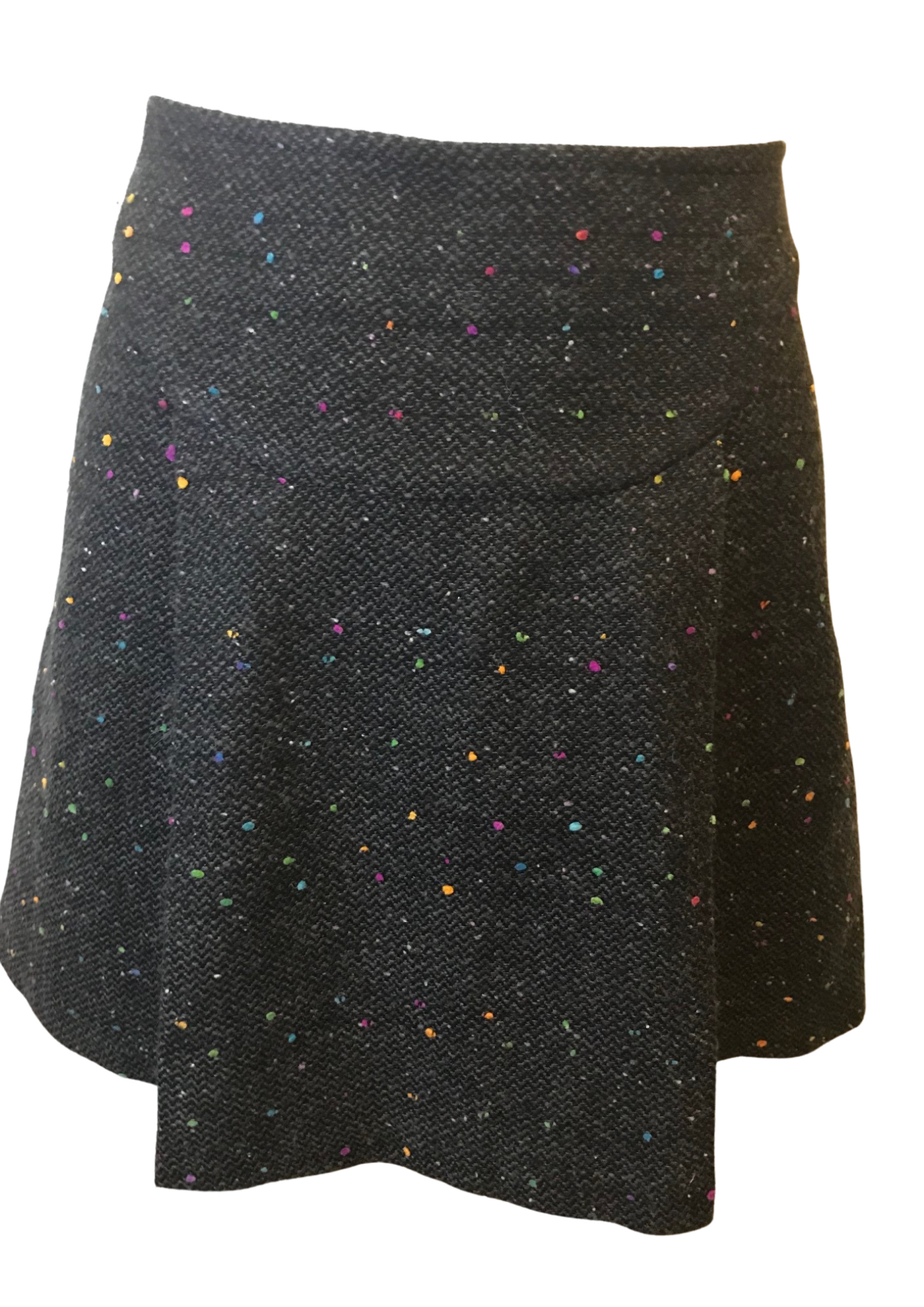 Jupe chinée en laine mélangée Taille 38