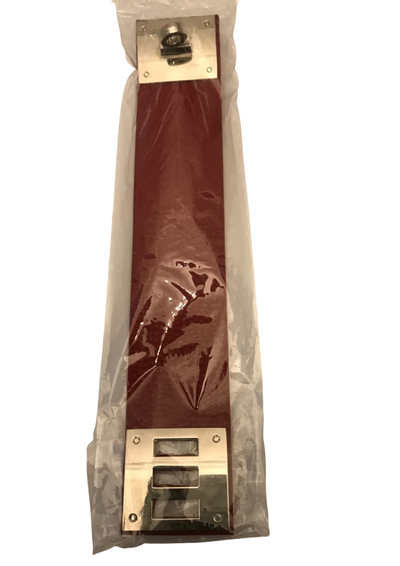 Bracelet bordeaux en cuir (neuf)