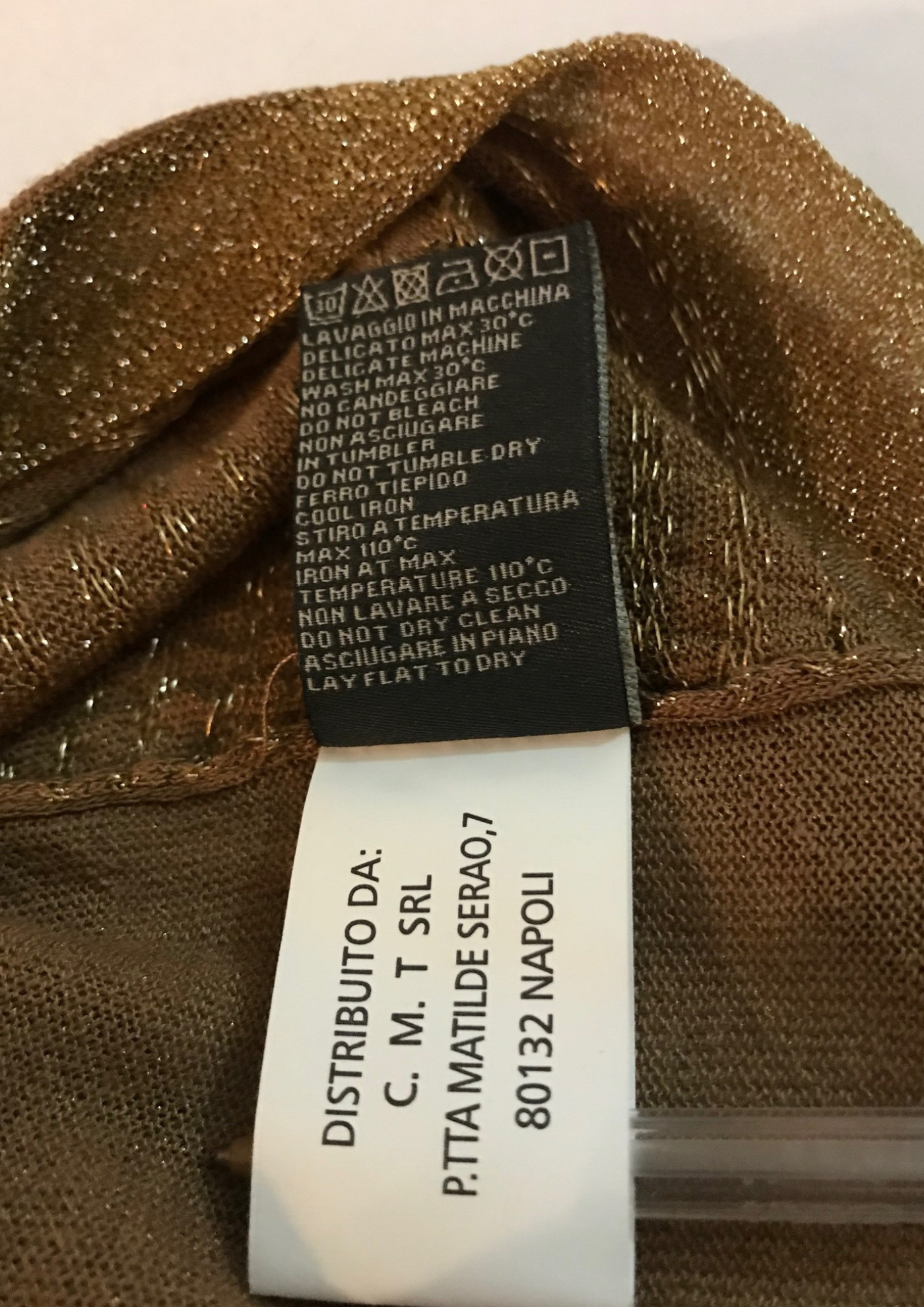 Gilet marron et doré Taille 40