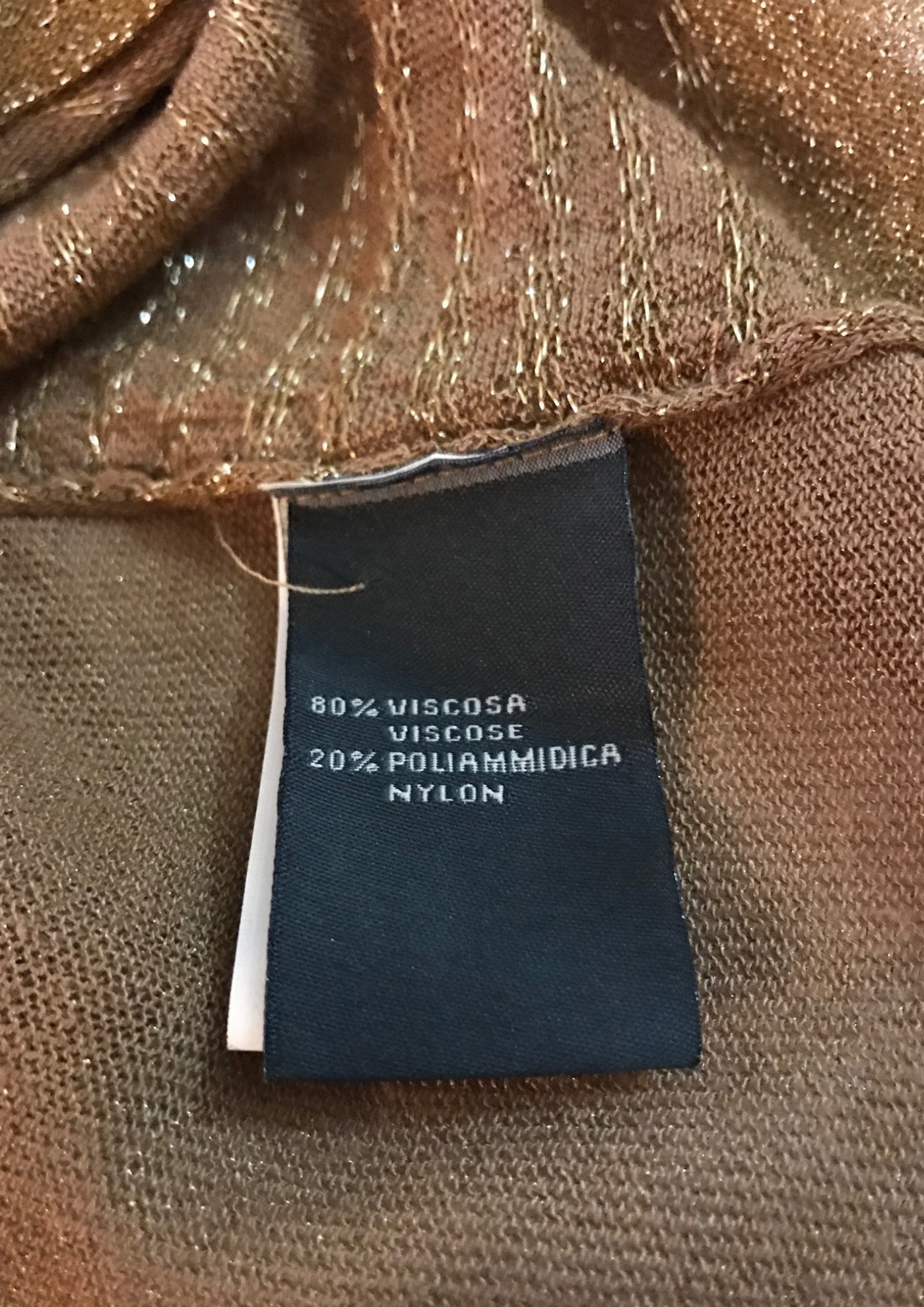 Gilet marron et doré Taille 40
