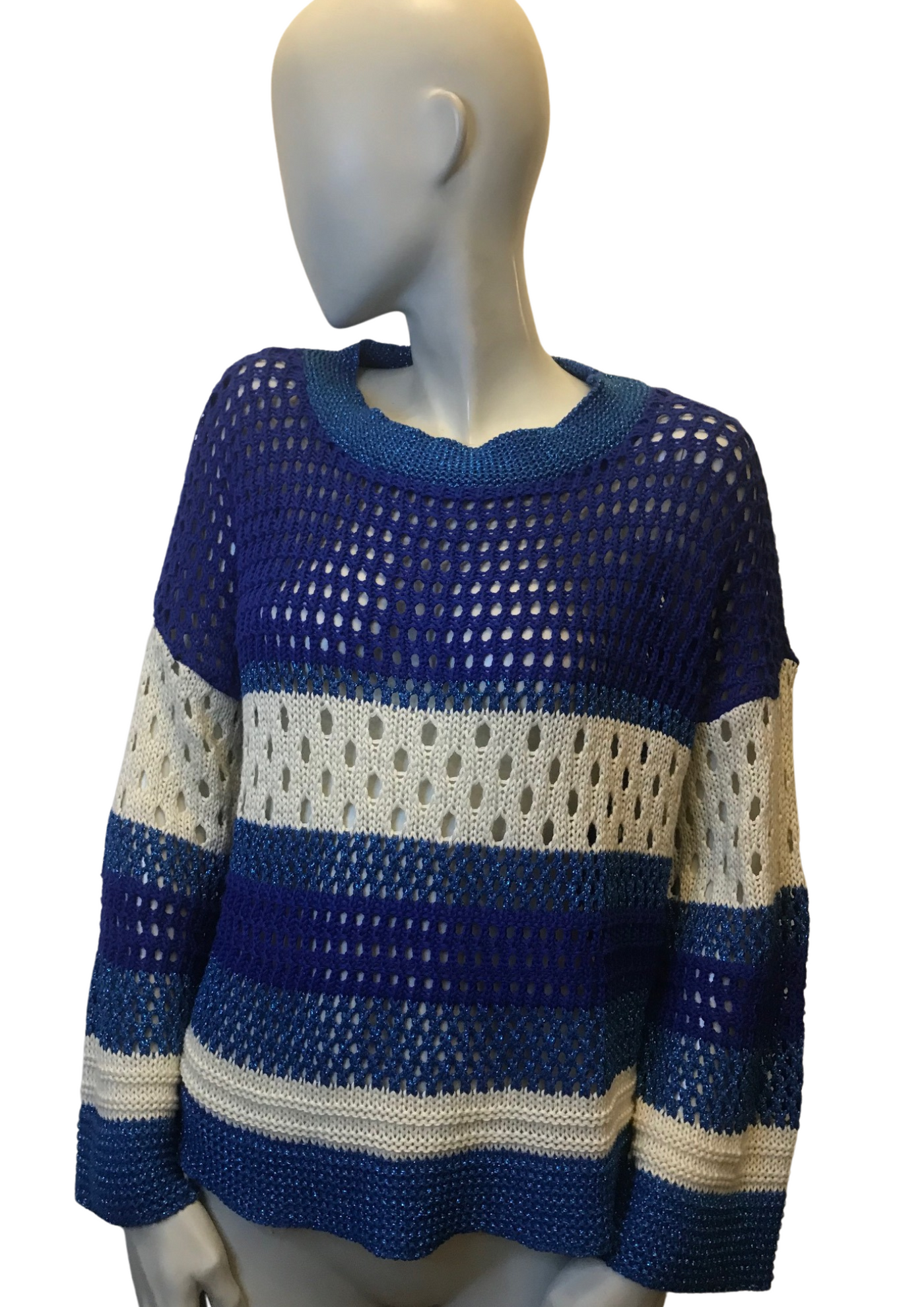 Pull oversize ajouré Taille 36 (neuf)