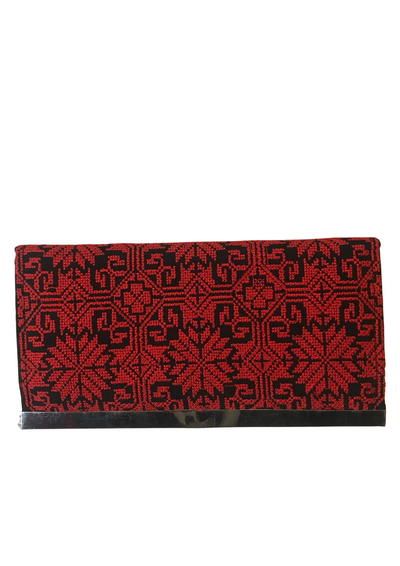 Portefeuille à motifs ethniques