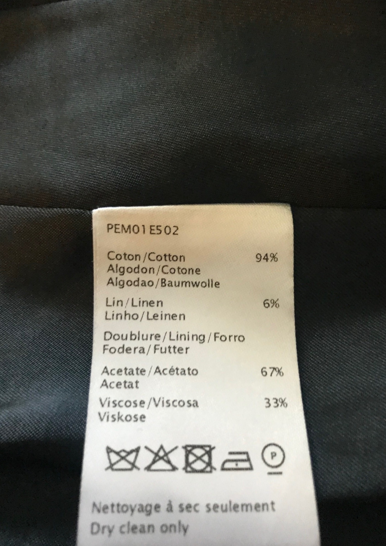 Manteau coton et lin Taille 42