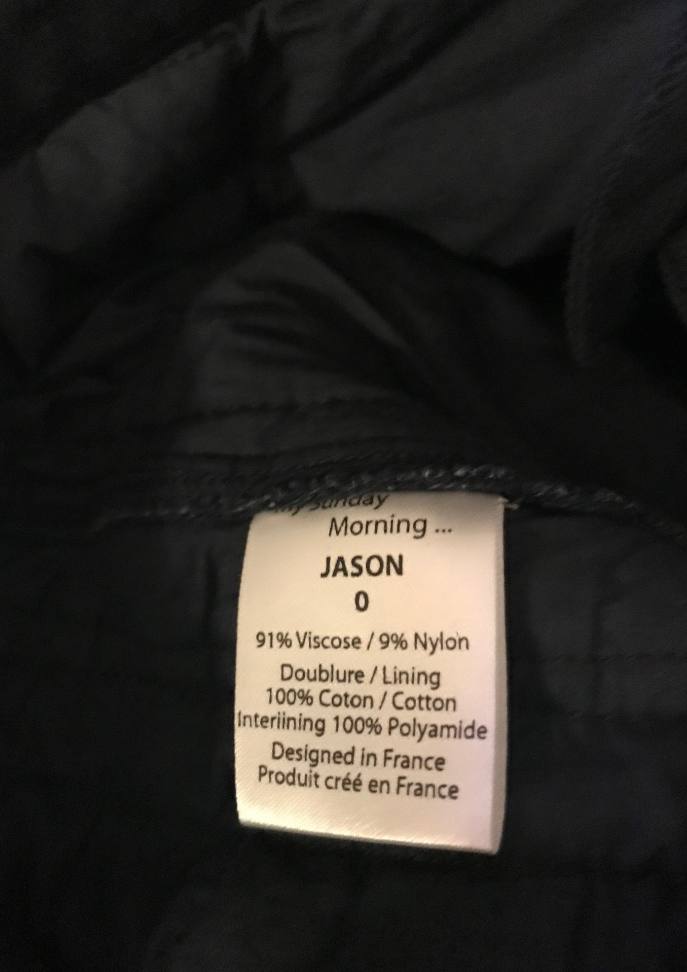 Pantalon matelassé en velours Taille 34 (Neuf)