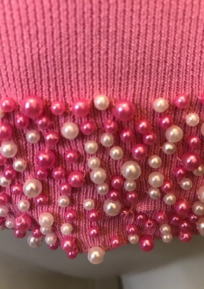 Débardeur rose perlé Taille 36